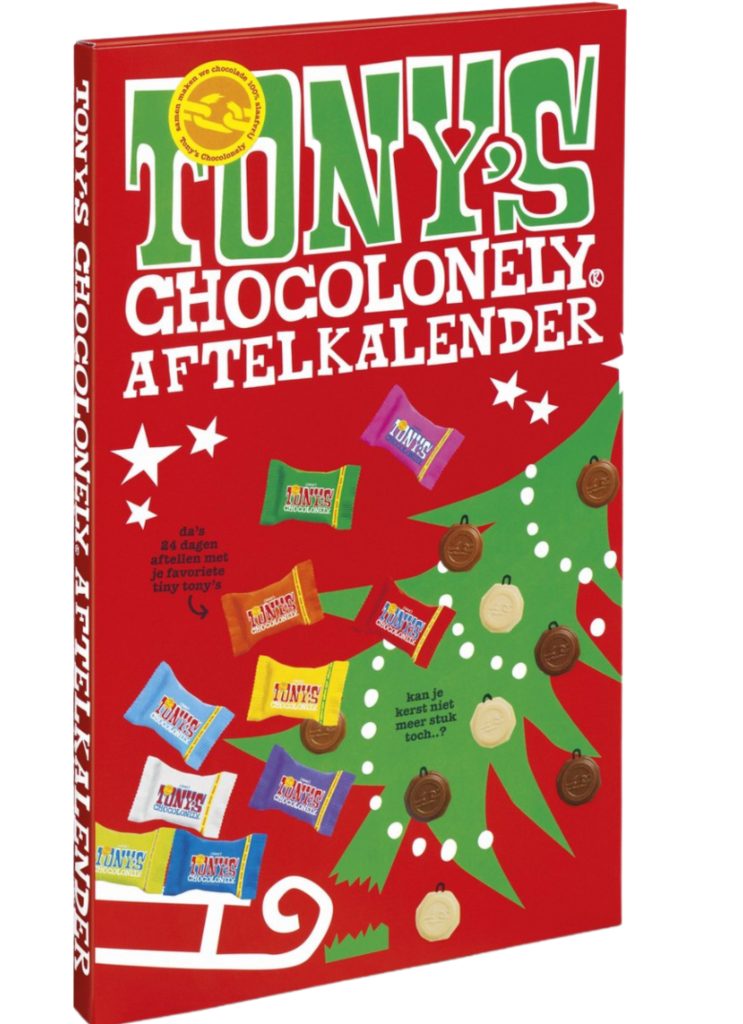 Tony's Chocolonely MEGA Kerst Chocolade Adventskalender 2022